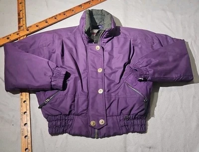 Chaqueta Obermeyer de Colección para Mujer 8 Púrpura Puffer Abrigo de Esquí Lavanda Snap Hong Kong Foto 1 de 4