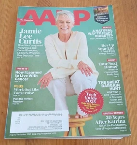 AARP Magazin August Sept 2025 Jamie Lee Curtis Natürlicher Weg zur Bekämpfung von Diabetes - Bild 1 von 3