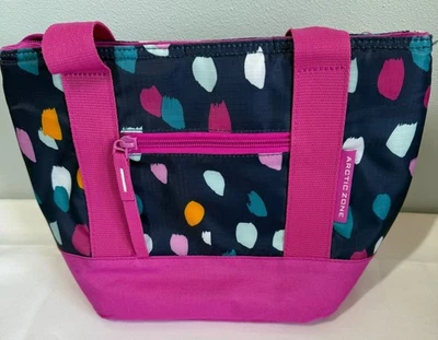 Refrigerador aislado Arctic Zone capacidad 8 latas bolso de moda bolsa de almuerzo bolsillo con cremallera Foto 1 de 4