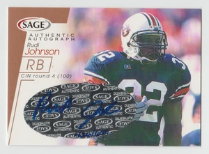 RUDI JOHNSON Auburn SIGNED 2001 Sage Rookie Autograph #A27 SP RC AUTO #426/650 - Bild 1 von 2