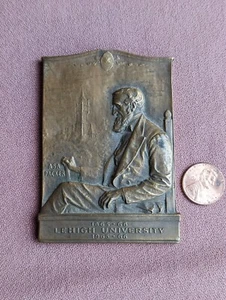 Medalla de Bronce de Colección Asa Packer Congresista de EE. UU. Fundador Ferrocarril de la Universidad de Lehigh - Imagen 1 de 3