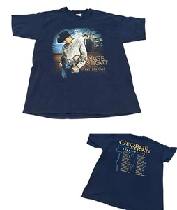 George Strait Honkytonkville T-Shirt Large Concert Tour Dates Cities Black L GUC - Picture 1 of 8