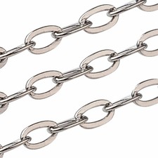 10M 304 Stainless Steel Cable Chain Decorative Soldered String Necklace Making