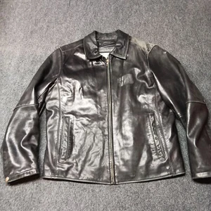 Pelle Studio Soft Leather Jacket Men Medium Black Removable Lining Thinsulate - Picture 1 of 13