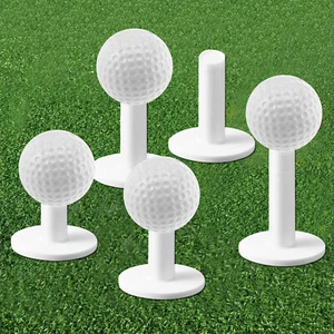5 Pcs Rubber Golf Tees Holder Tee Range Driving Practice Mat Hitting White New - Picture 1 of 15