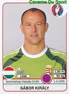 661 GABOR KIRALY MAGYARORSZAG HUNGARY STICKER EURO 2016 PANINI - Picture 1 of 1
