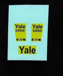 DINKY 973 EATON YALE TRACTOR SHOVEL TRANSFERS/DECALS - Picture 1 of 1