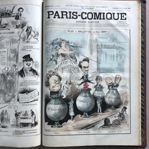 Carlo Gripp — Paris-comique [L'Image] — 52 n°s — première année complète — 1869. - Imagen 1 de 12