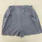 Simply Vera Vera Wang Gray Paperbag Shorts, Size L, Rayon