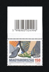 HUNGARY 2003 - Automobile-free Day. Stamp with Barcode. MNH. - Picture 1 of 1