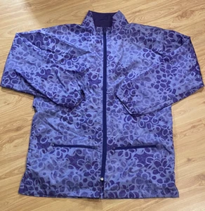 VINTAGE REEBOK WOMENS FLOWER FLORAL ALL OVER PRINT VENTED WINDBREAKER JACKET SM - Picture 1 of 6