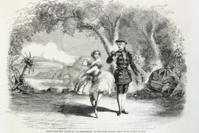 Ballet Scene from La Bresilienne Royal opera Covent Garden London News c1858 - image 1 of 3