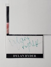 DYLAN RYDER GENUINE / AUTHENTIC AUTOGRAPH CUSTOM TRADING CARD ADULT FILM STAR