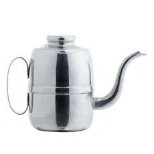 1 Piece Stainless Steel Fine Mouth Hand-Flushed Coffee Pot with Ears