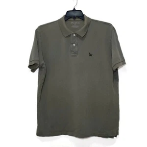 Eddie Bauer Mens Short Sleeve Performance Polo Golf Rugby Shirt Brown Size Large - Picture 1 of 7