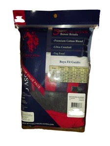 5 calzoncillos boxer polo assn de EE. UU. para niños mezcla de algodón sin etiquetas ultra cómodos talla M L (Q1) - Imagen 1 de 4