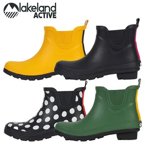 Lakeland Active Women's Kelton Short Wellington Boots Wellies Ankle Chelsea NEW - Picture 1 of 20