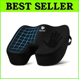Ergonomic Black Memory Foam Seat Cushion for Cars, Office Chairs & Wheelchairs - Picture 1 of 11