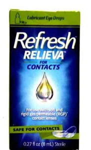 (116PKS) Refresh Relieva for Contacts Lubricant Eye Drops 0.27 Fl Oz Exp 04/25 - Picture 1 of 11