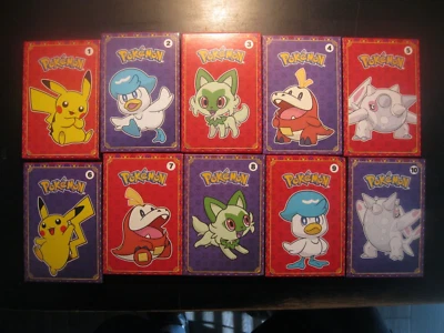 McDonald's 2023 Pokemon "Juego completo de 10 paquetes" Nuevo en caja sellado Foto 1 de 4