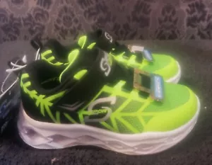 Sneakers leggere Skechers Ssport-Little Boy's verde/nero Jayden taglia 8 - Foto 1 di 11