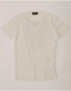 DSQUARED2 Mens Graphic T-Shirt Top Medium White BN14 - Picture 1 of 3