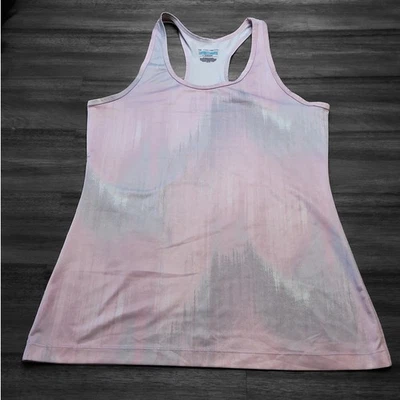 Camiseta sin mangas Tek Gear para mujer espalda deportiva yoga talla L multicolor elástica usada en excelente estado Foto 1 de 4