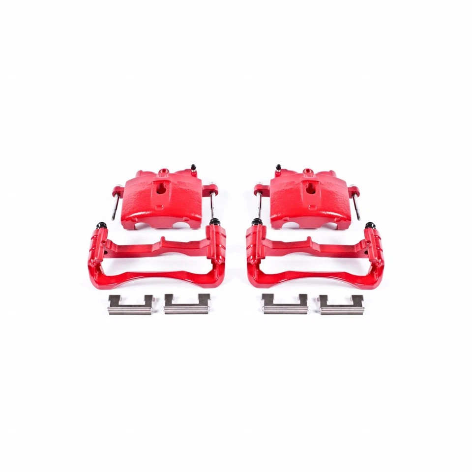 Power Stop Brake Caliper For GMC Sierra 2500 HD 2001-2010 | Front | Red | Pair Foto 1 de 4
