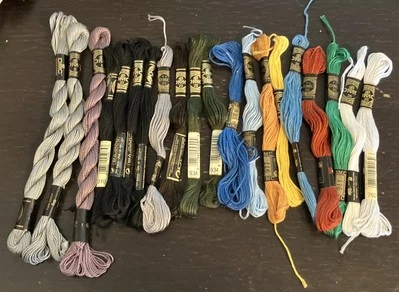 DMC Variety Of Embroidery Floss Thread Lot Of 20 Warm Neutral Earth Tones - Image 1 of 3