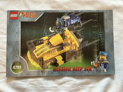 LEGO 4791 Alpha Team Mission Deep Sea Instruction Booklet Manual Only - Image 1 of 2