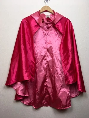 Gymboree Girls Dress Up Costume Pink Satin Cape Super Hero Size  M 7 12 Mask GUC - Image 1 of 4