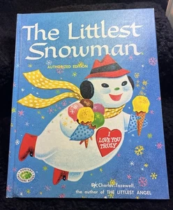Vintage Childrens Book The littlest Snowman By Charles Tazewell Christmas Angel - Picture 1 of 4