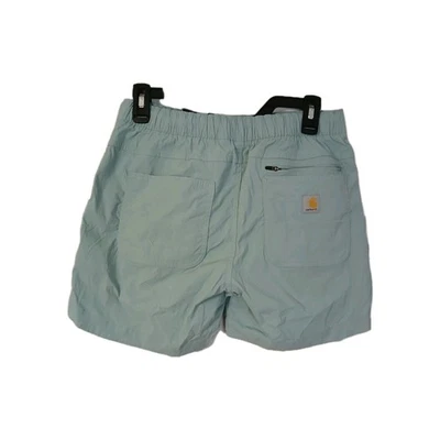 Carhartt Women's S (4-6) Force Relaxed Fit Ripstop 5 Pocket Work Short Seafoam - Image 1 of 4
