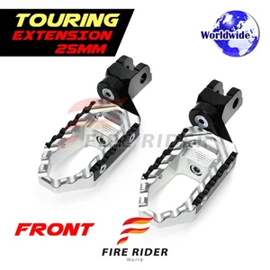 For Razor SX125 SX350 SX500 Silver 25mm Riser CNC Touring Rider Footpegs - Imagen 1 de 5