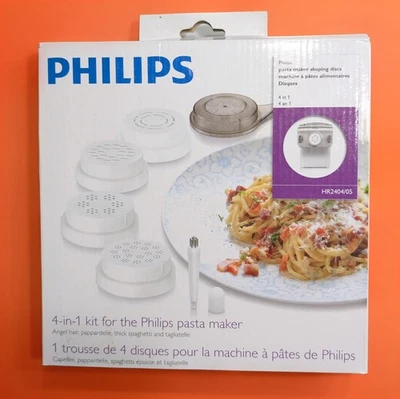 Kit de discos moldeadores Philips 4 en 1 para máquina de pasta Philips - CAJA ABIERTA / Nuevo Foto 1 de 4