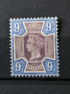 GB QUEEN VICTORIA SG 209 9D PURPLE AND BLUE M/MINT - Picture 1 of 1