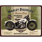 Harley-Davidson Knucklehead Blechschild Motorrad 30x40cm Deko Bike Shop *557