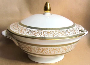 MINTON CHINA ARAGON LIDDED SOUP TUREEN - MINT & UNUSED (Ref9351) - Picture 1 of 4