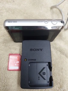 Sony Cyber-shot DSC-T99 14.1MP Digital Camera - Silver - Picture 1 of 4