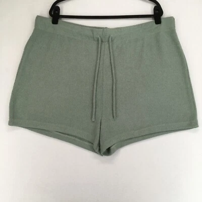 Pantalones Cortos para Mujer H&M Talla XXL Viscosa Verde Sólido Entrepierna 3 Tiros 16 Foto 1 de 4