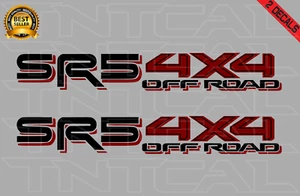 SR5 4x4 Off Road Decal Set Fits: Toyota Tacoma Tundra Sticker Black/Burgundy - Foto 1 di 1