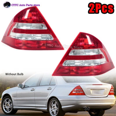 Pair For Mercedes Benz W203 C230 2004-2007 Taillights Turn Signal No Bulb - Image 1 of 4