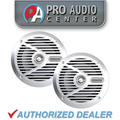 SPS-M601 Alpine  6.5" Inch Coaxial 2-Way Marine Waterproof Speakers 35W RMS - Image 1 of 4