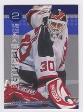 2001-02 Between the Pipes - He Shoots He Saves Points - Martin Brodeur #12