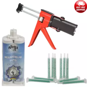 PU Rapid 50ml Plastic Repair Adhesive Kit Wurth REPLAST Equivalent - Fast 30 Sec - Picture 1 of 1