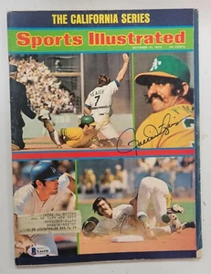 Rollie Fingers Signed Sports Illustrated 10/21/74 Oakland A's Beckett COA MLB - Picture 1 of 4