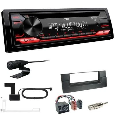 JVC KD-DB622BT DAB inkl Antenne Bluetooth USB Set für BMW 5er 1995-2000 schwarz - Bild 1 von 4