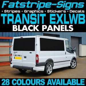 passend für FORD TRANSIT EXLWB SCHWARZE PANELS VINYL FENSTER GRAFIK CAMPER VAN ST - Bild 1 von 2