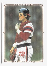 2008 Upper Deck Masterpieces Baseball Carlton Fisk Chicago White Sox HOF #97
