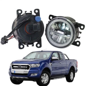 LED Fog Light + Angel Eye Rings Daytime Running Lights DRL Fit For Ford Ranger - Picture 1 of 11